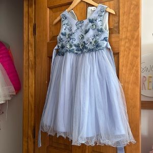 Girls formal blue dress